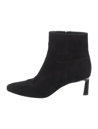 Pre-owned Veronica Beard Suede Boots In Black