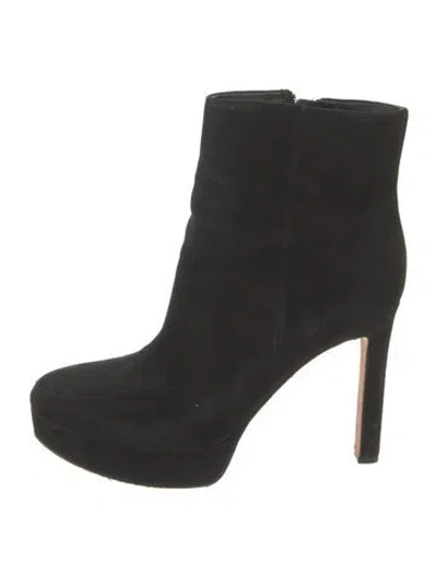 Pre-owned Veronica Beard Suede Boots In Black