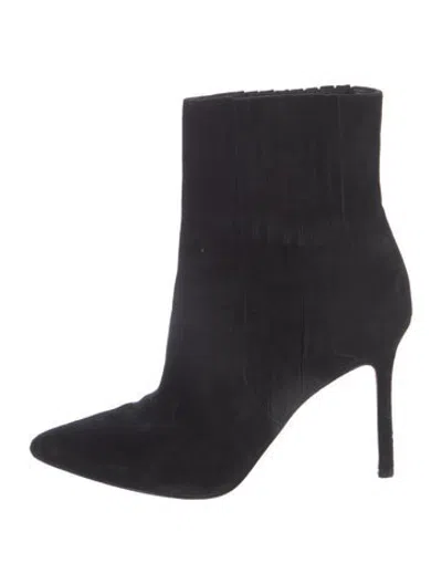 Pre-owned Veronica Beard Suede Boots In Black
