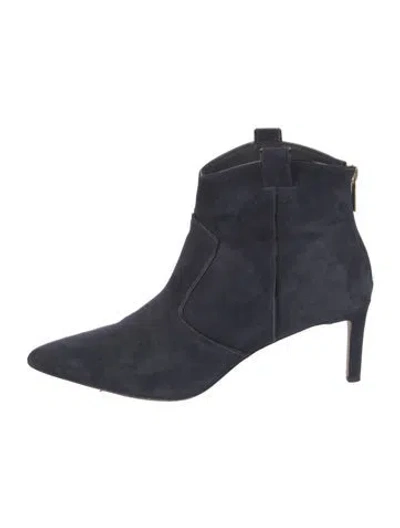 Pre-owned Veronica Beard Suede Boots In Blue
