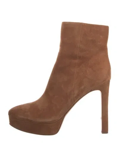 Pre-owned Veronica Beard Suede Boots In Brown