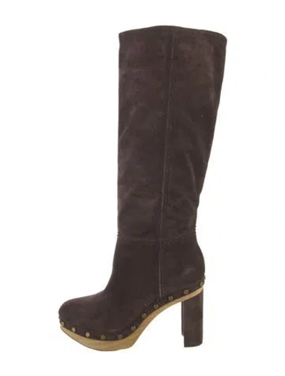 Pre-owned Veronica Beard Suede Boots In Brown