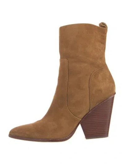 Pre-owned Veronica Beard Suede Boots In Brown