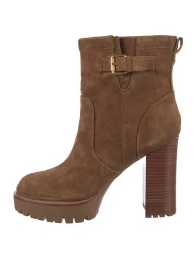Pre-owned Veronica Beard Suede Boots In Brown