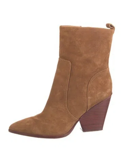 Pre-owned Veronica Beard Suede Boots In Brown