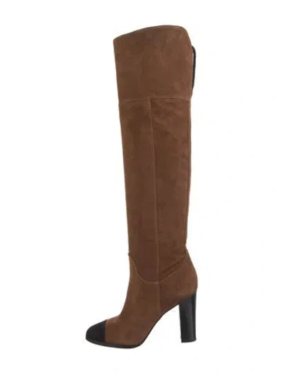 Pre-owned Veronica Beard Suede Boots In Brown
