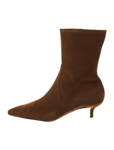 Pre-owned Veronica Beard Suede Boots In Brown