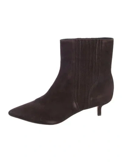 Pre-owned Veronica Beard Suede Boots In Brown