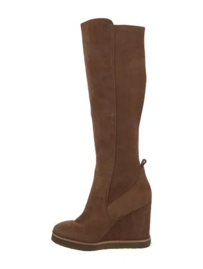 Pre-owned Veronica Beard Suede Boots In Brown