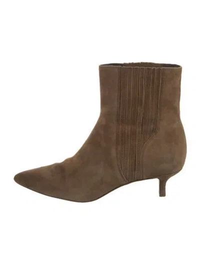 Pre-owned Veronica Beard Suede Boots In Brown