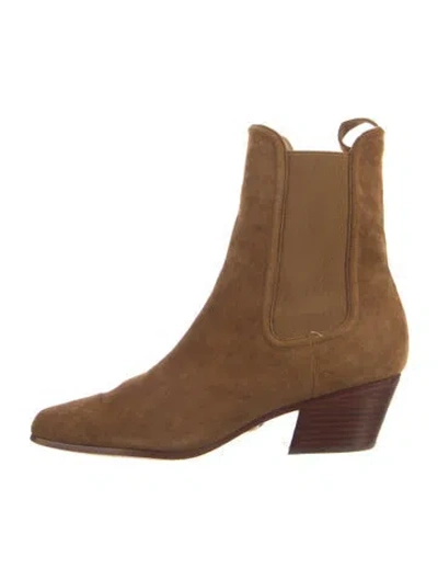 Pre-owned Veronica Beard Suede Boots In Brown