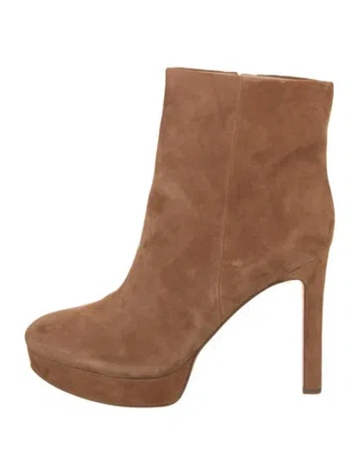 Pre-owned Veronica Beard Suede Boots In Brown