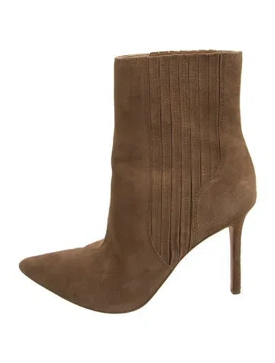 Pre-owned Veronica Beard Suede Boots In Brown