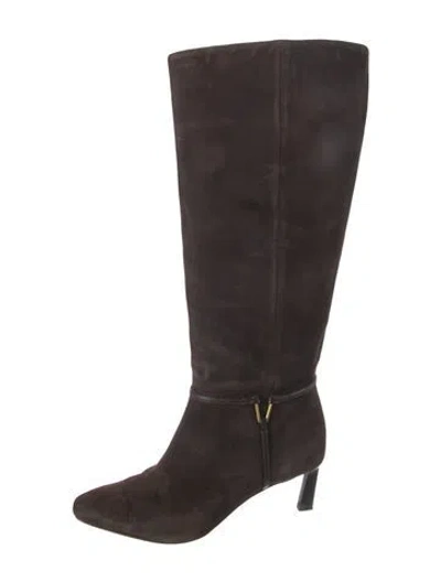 Pre-owned Veronica Beard Suede Boots In Brown