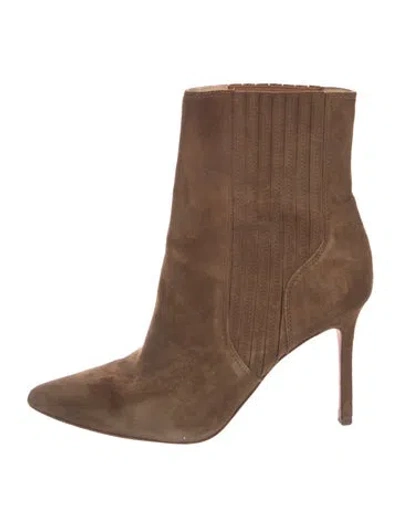 Pre-owned Veronica Beard Suede Boots In Brown