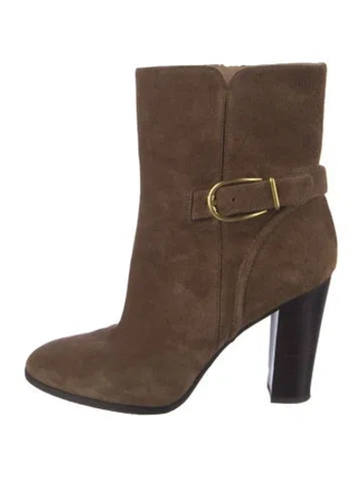 Pre-owned Veronica Beard Suede Boots In Brown