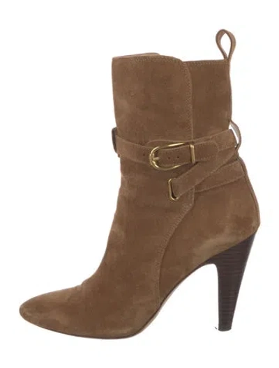 Pre-owned Veronica Beard Suede Boots In Brown