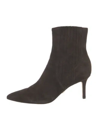 Pre-owned Veronica Beard Suede Boots In Brown/grey