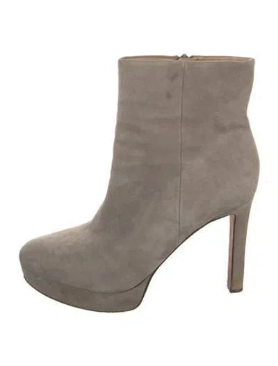 Pre-owned Veronica Beard Suede Boots In Neutral
