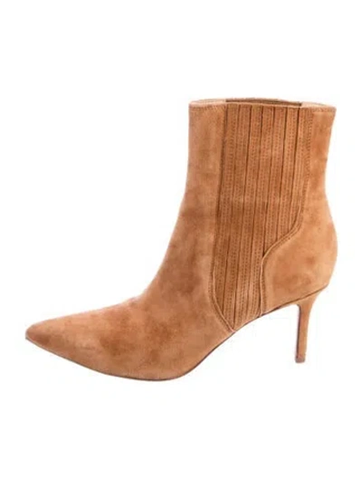 Pre-owned Veronica Beard Suede Boots In Neutral