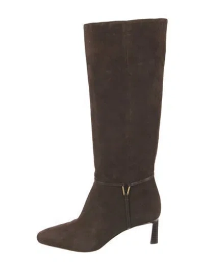 Pre-owned Veronica Beard Suede Boots In Neutral