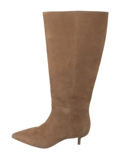 Pre-owned Veronica Beard Suede Boots In Neutrals