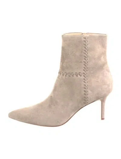 Pre-owned Veronica Beard Suede Boots In Neutrals