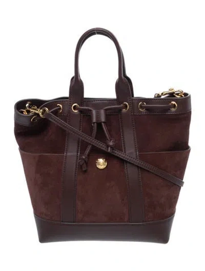 Pre-owned Veronica Beard Suede Bucket Bag In Brown