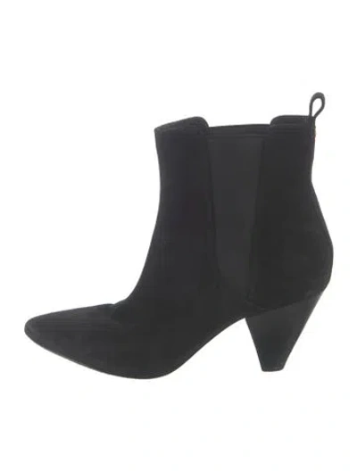Pre-owned Veronica Beard Suede Chelsea Boots In Multi