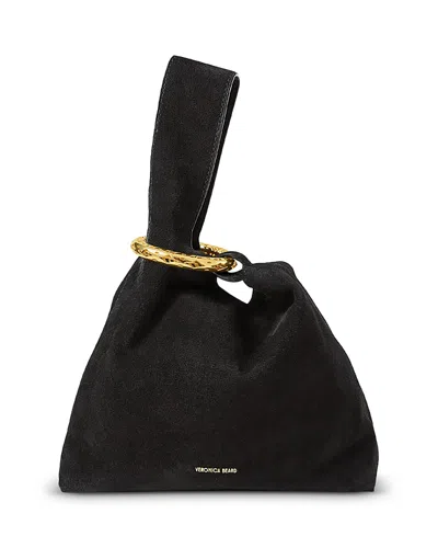 Veronica Beard Suede Clutch In Blue