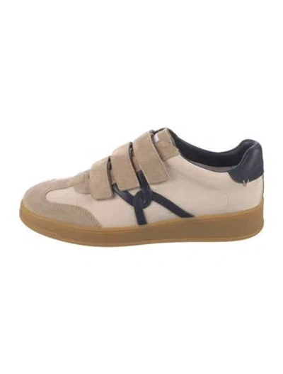Pre-owned Veronica Beard Suede Colorblock Pattern Sneakers In Multi