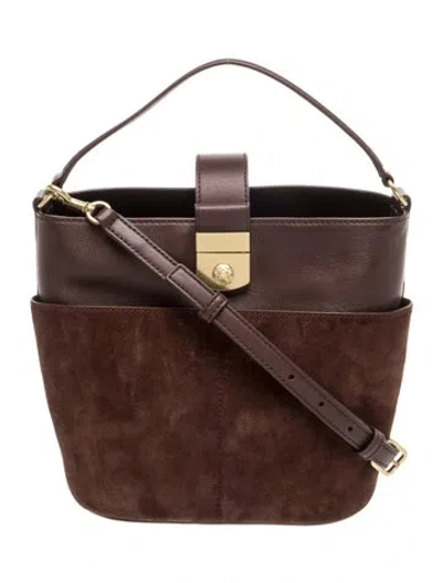 Pre-owned Veronica Beard Suede Crossbody Bag In Brown