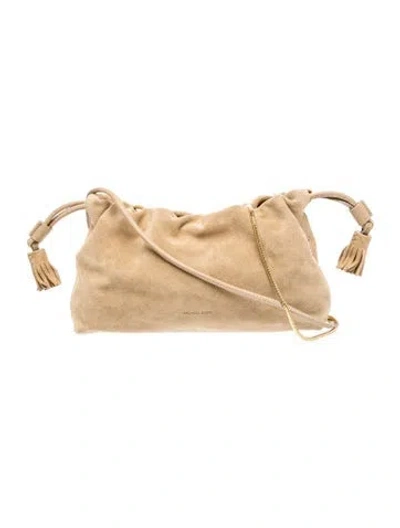 Pre-owned Veronica Beard Suede Crossbody Bag In Neutral