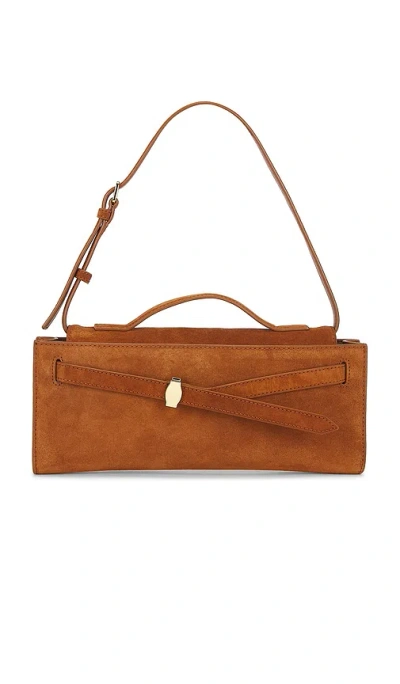 Veronica Beard Suede Dash Clutch In Brown