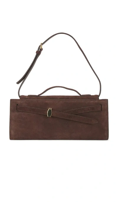 Veronica Beard Suede Dash Clutch In Espresso