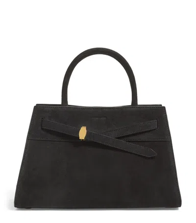 Veronica Beard Suede Dash Shoulder Bag In Black