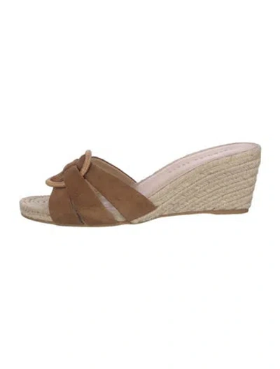 Pre-owned Veronica Beard Suede Espadrilles In Brown
