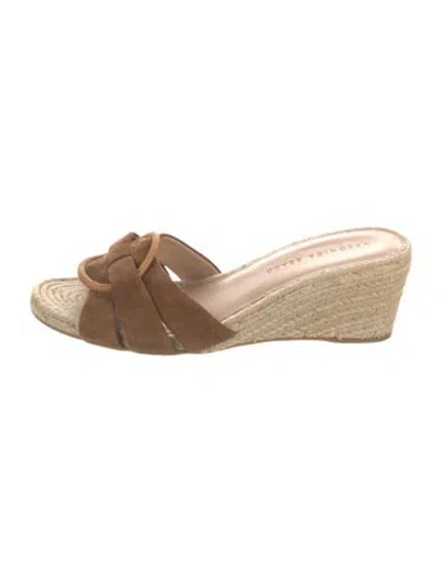Pre-owned Veronica Beard Suede Espadrilles In Brown