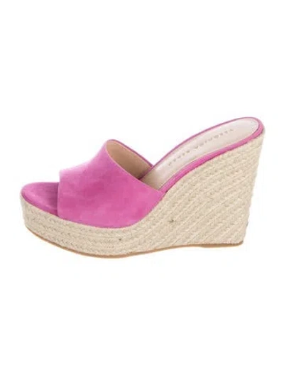 Pre-owned Veronica Beard Suede Espadrilles In Pink