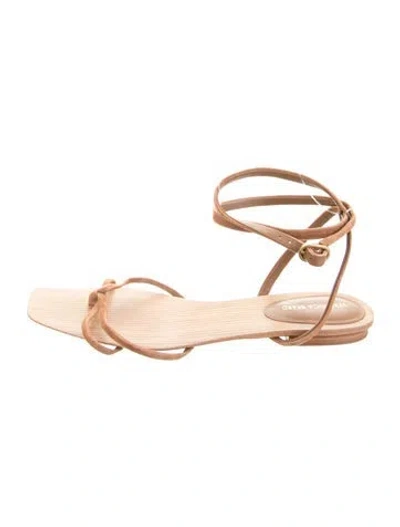 Pre-owned Veronica Beard Suede Flats In Neutrals