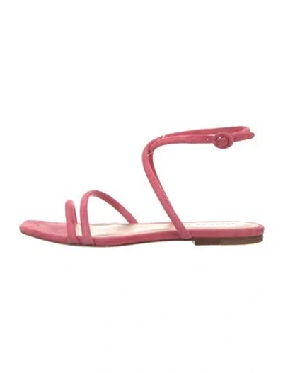 Pre-owned Veronica Beard Suede Flats In Pink