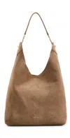 Veronica Beard Jour Suede Shoulder Bag In Brown