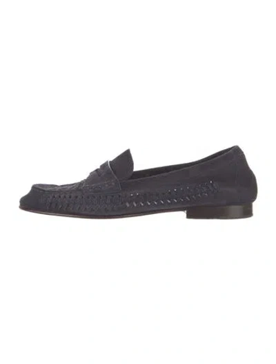Pre-owned Veronica Beard Suede Loafers In Blue