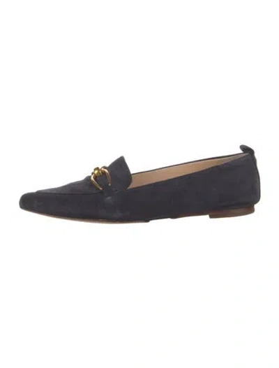 Pre-owned Veronica Beard Suede Loafers In Blue