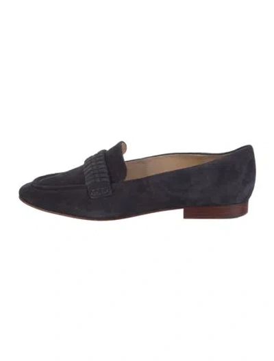 Pre-owned Veronica Beard Suede Loafers In Blue