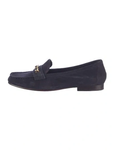 Pre-owned Veronica Beard Suede Loafers In Blue
