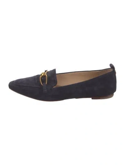 Pre-owned Veronica Beard Suede Loafers In Blue