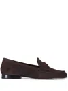 Veronica Beard Suede Loafers In Brown