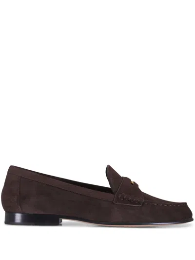 Veronica Beard Suede Loafers In Brown