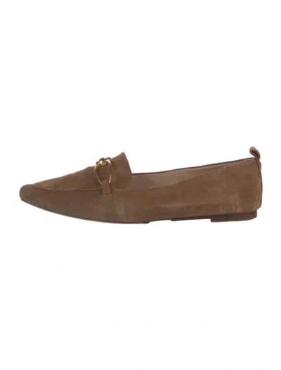 Pre-owned Veronica Beard Suede Loafers In Brown